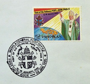 Pope John Paul II Stamp Collection / Main Part of Philippines FDC, 1995 – 1st / Topical and Thematic Stamp Collecting