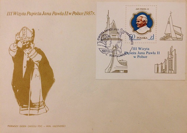 Pope John Paul II Stamp Collection / Polish First Day Cover (FDC), 1987 – 2nd / Topical and Thematic Stamp Collecting