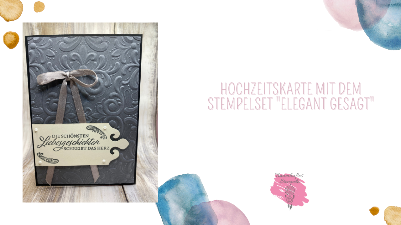 Hochzeitskarte "Elegant gesagt"