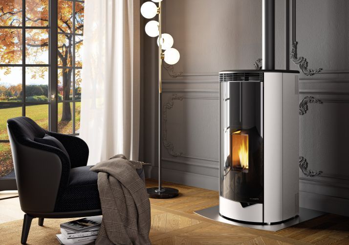 Poêle à granulés rond feu