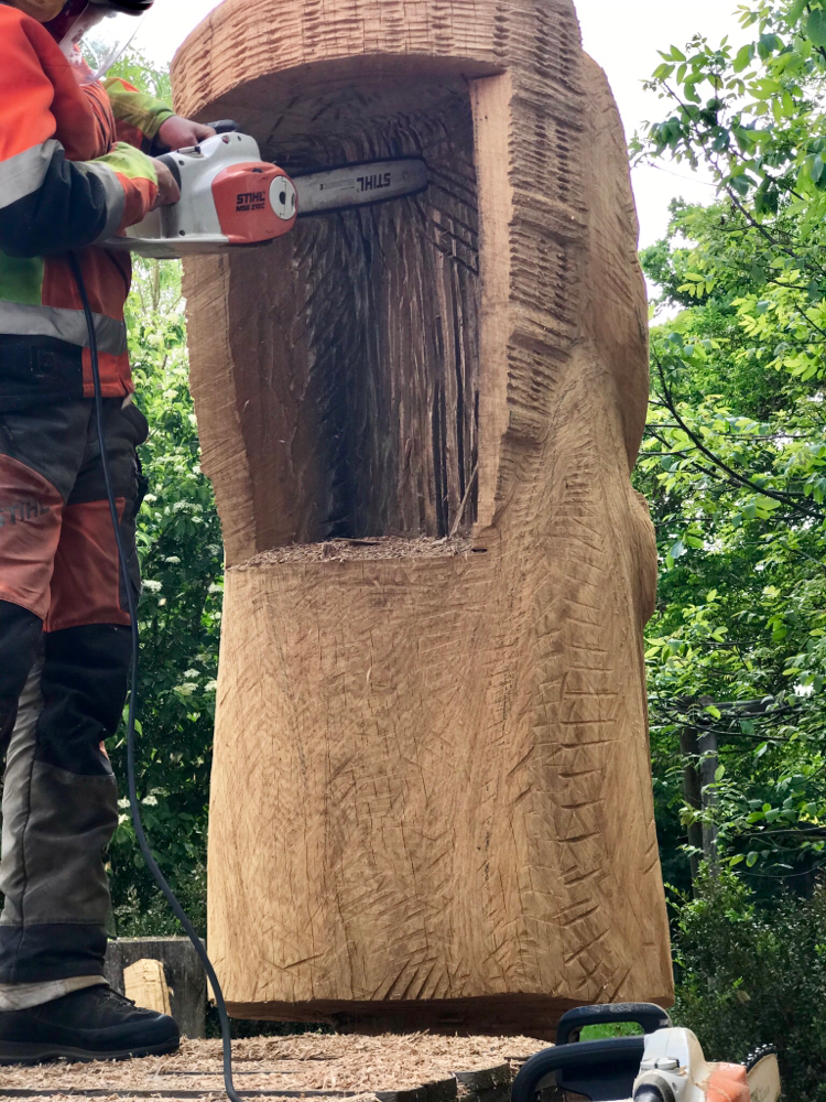 Mit MSE 210 Stihl Beutenraum ausheben