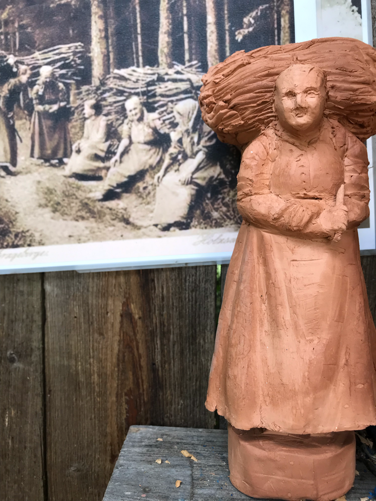 Holzsammlerinnen aus dem Erzgebirge