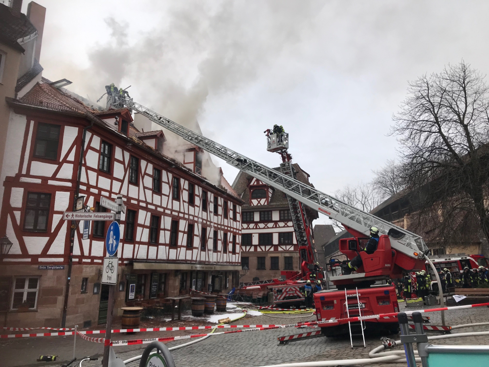 Brand beim Albrecht-Dürer-Haus