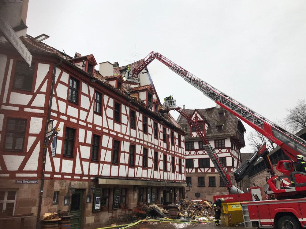 Brand beim Albrech-Dürer-Haus