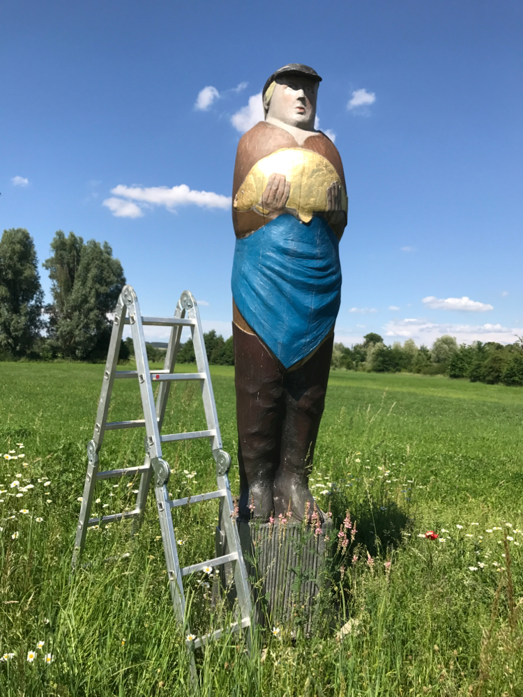 Figurenbeute Teichwirt im Aischgrund bei Diespeck