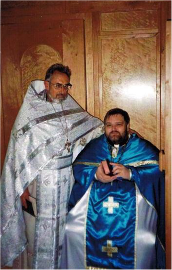 Игумен Митрофан (Хаузер) и иерей Павел Зонле, 2003 год