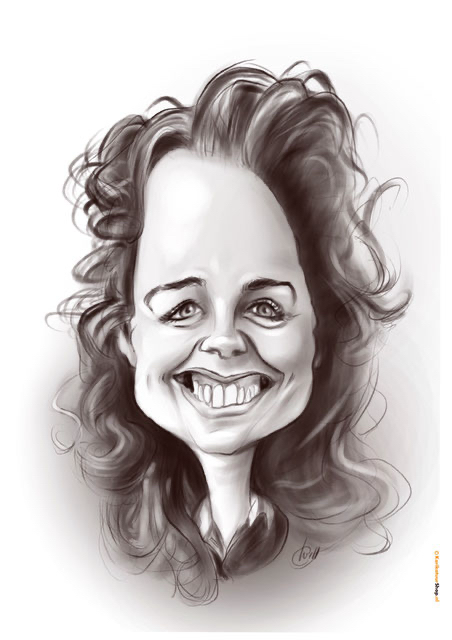 karikatuur zwart wit