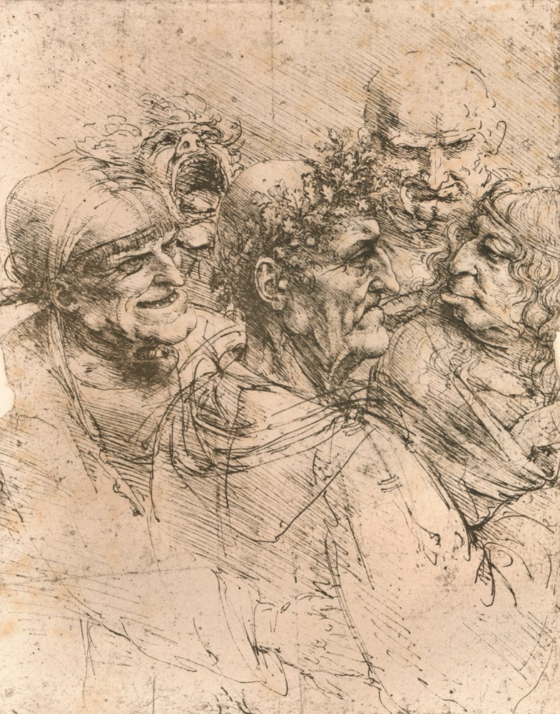 karikatuur Leonardo de Vinci