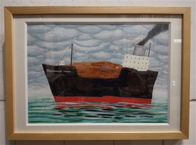 中川澄子、【古い建物】、希少な額装用画集より、新品額装付、状態良好 中川澄子、【古い建物】、希少な額装用画集より、新品額装付