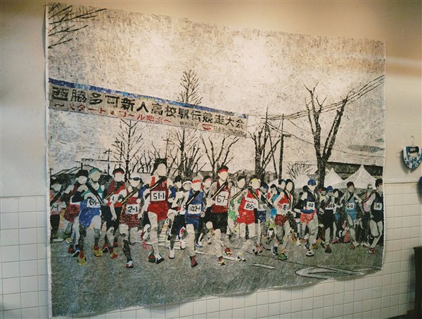 10/7（火）スペースをOPEN前にグルリと撮影。ワキちゃんの大作がお出迎えです。