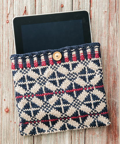 Fairisle Tablet Cover from "Craft It Now"