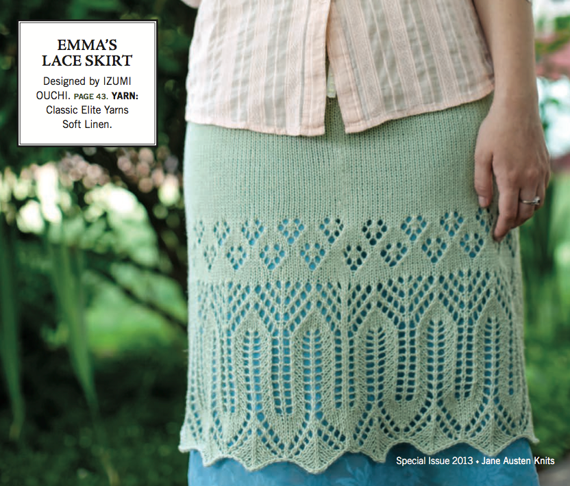 Emma's Lace Skirt from "Jane Austen Knits" (2013)