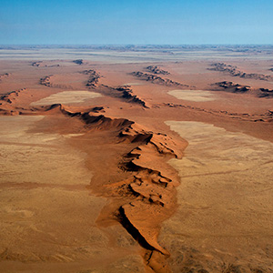 Africa, Dunes fields of the Namib Desert seen from a scenic flight, Namibia Naukluft, Namibia, Africa