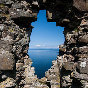 The Hole, Ruins of a castle, Isle of Skye, United Kingdom