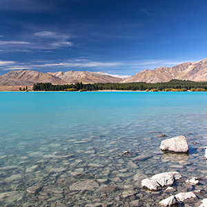 Lake Tekapo Turquoise Mountain Lake, Southern Alps, New Zealand