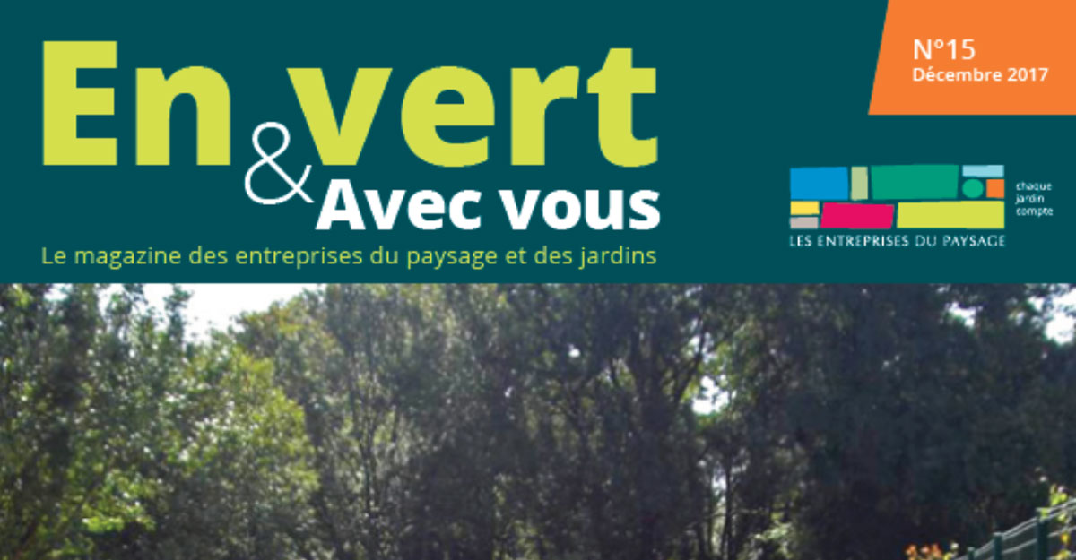 Parution dans "En vert & Avec vous"