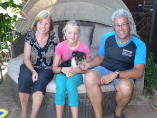 Toby mit seiner neuen Familie