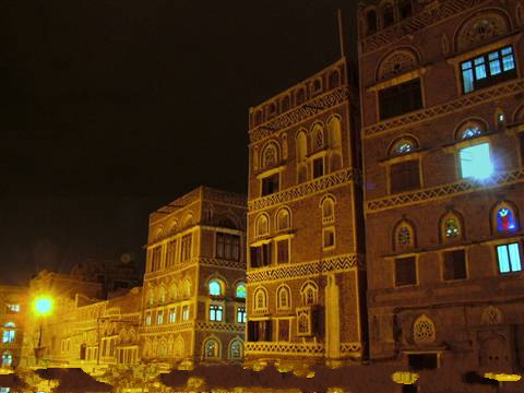 Yemen - Sana'a notte
