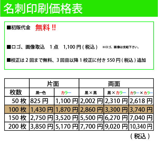 お急ぎ名刺印刷、デザイン名刺印刷、持ち込み名刺印刷、　　コピー名刺・スキャン名刺印刷など松山市での名刺印刷