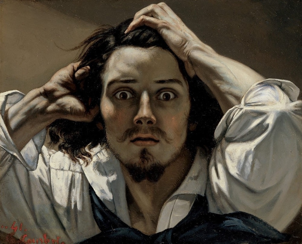 Gustave Courbet, Le Désespéré (1843-45), analyse d'oeuvre - Biographie  Peintre Analyse : Histoire de l'Art