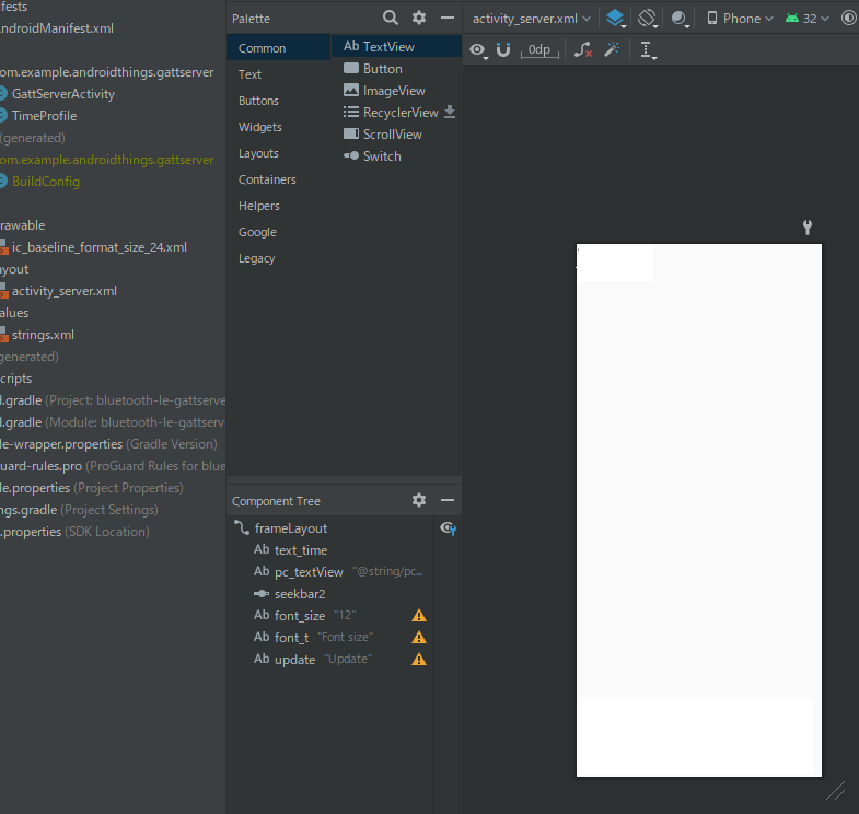 AndroidでGATT Server