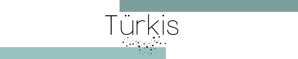 Türkis Armband - Edelstein Logo mit Banner und Text 