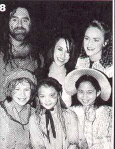 1998 Lacey Chabert visiting the cast. TOP Craig Schulman, Lacey, Christeena Michelle Riggs. BOTTOM: Christopher Winsor, Alicia Morton, and Netousha Harris