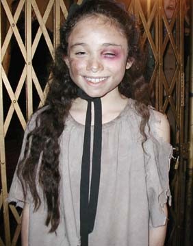 26 February 2002, Yasmin Page as little Cosette at the Victor Hugo Commemorative Stamp Signing