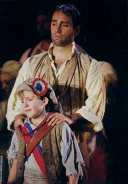 3NT // Dave Hugo as Grantaire; Justen Steinagle as Gavroche