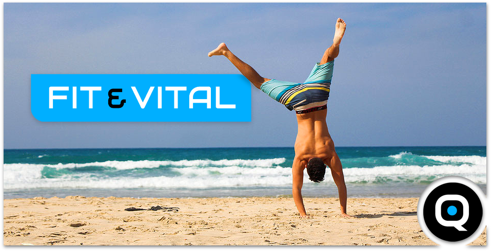 Grafik: "Fit & Vital - Handstand" - Praxis für Physiotherapie / Krankengymnastik PhysioZENTRUM Quickborn im Kreis Pinneberg in Schleswig-Holstein, im Norden von Hamburg