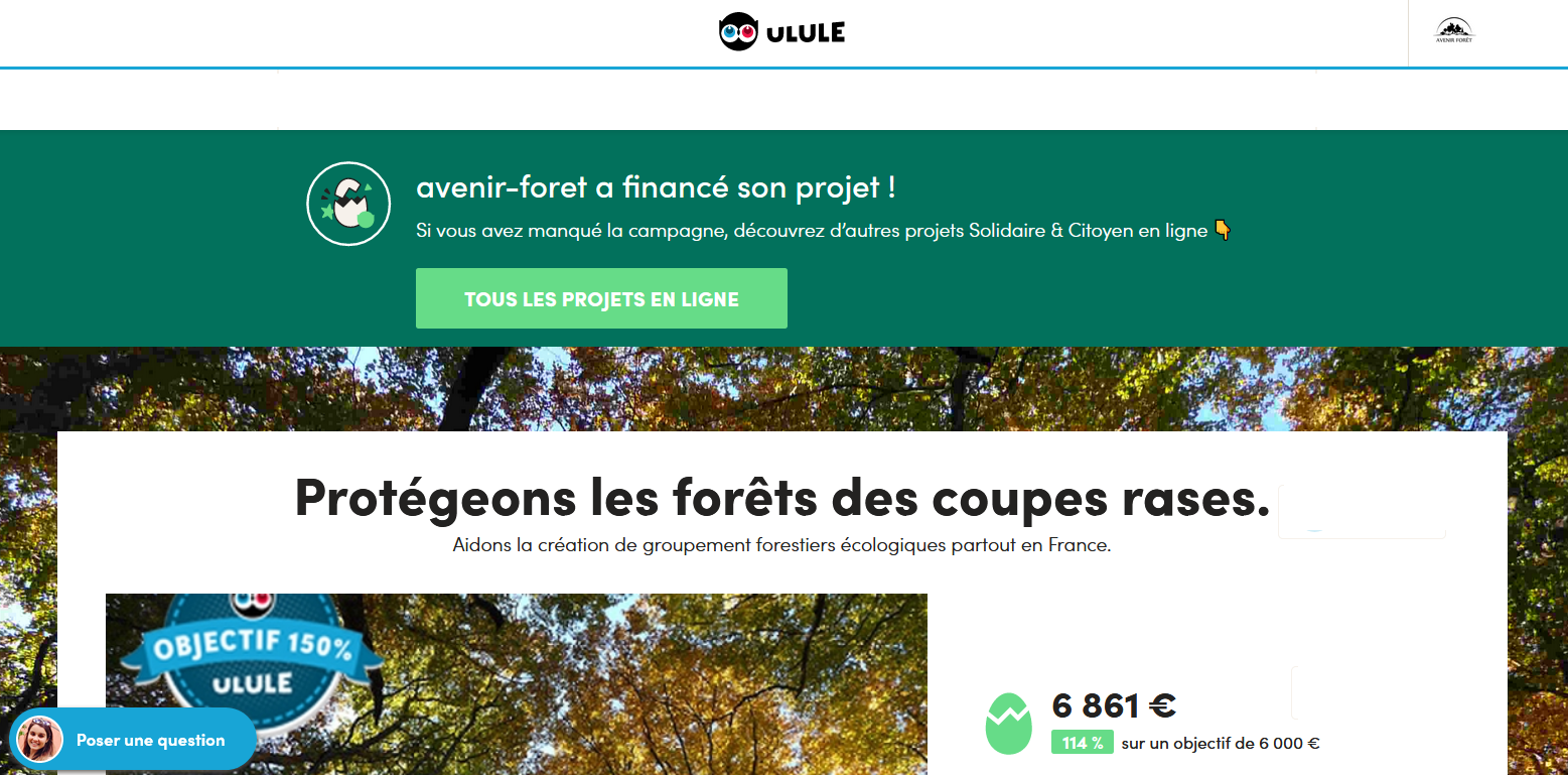 Succès de notre financement participatif Ulule