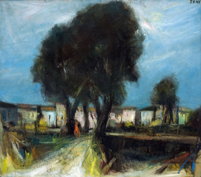 Bruno Zoni, Paesaggio della bassa Sissa 1945