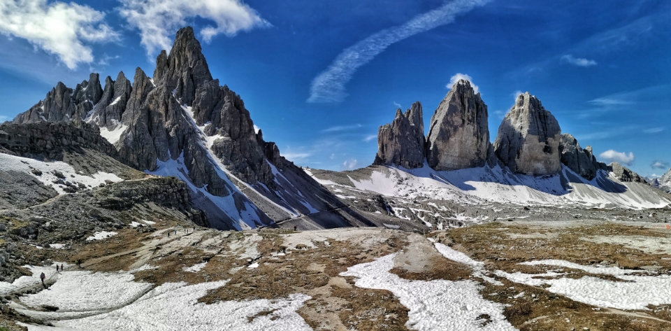 Tolles Panorama an den 3 Zinnen