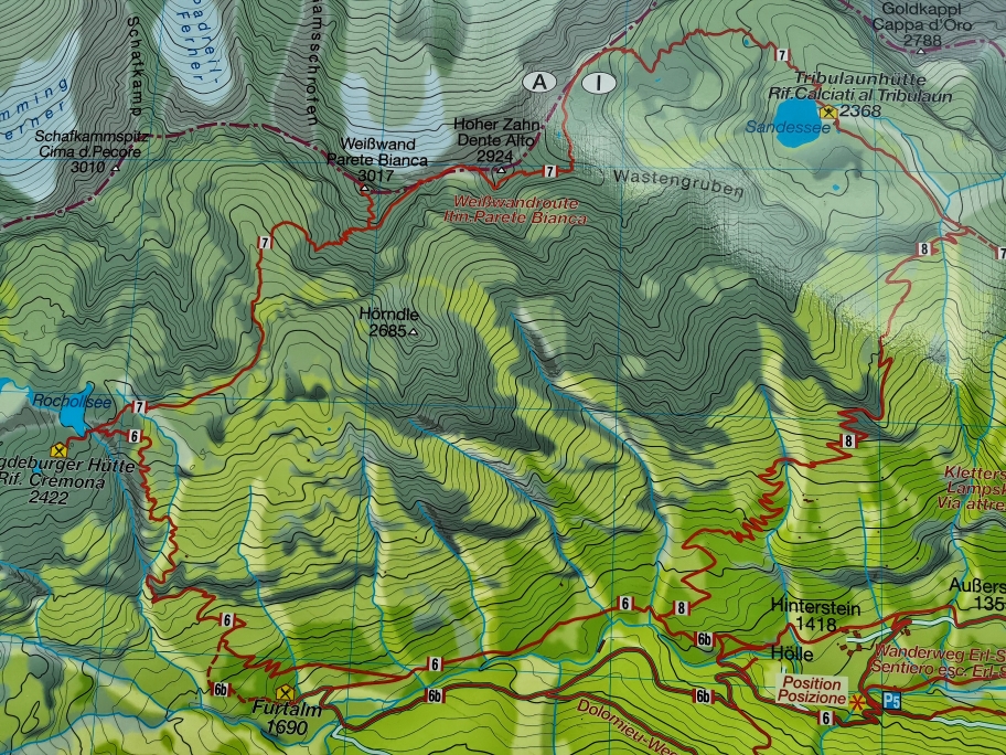 Unsere Tour nochmal auf der Karte