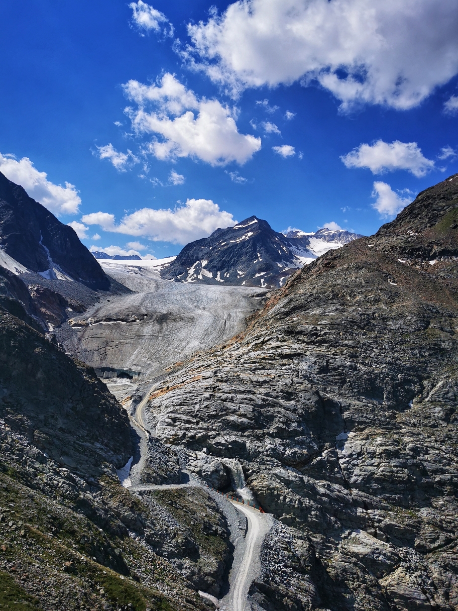Der Gletscher kommt in Sicht