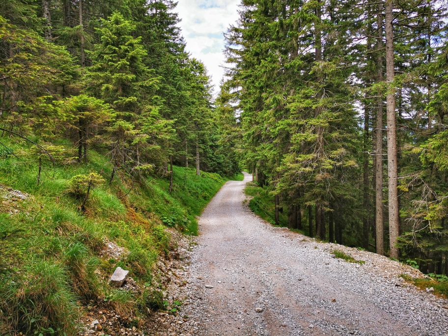 Ein Segen für die Füße, auf dem Fahrweg geht es weiter