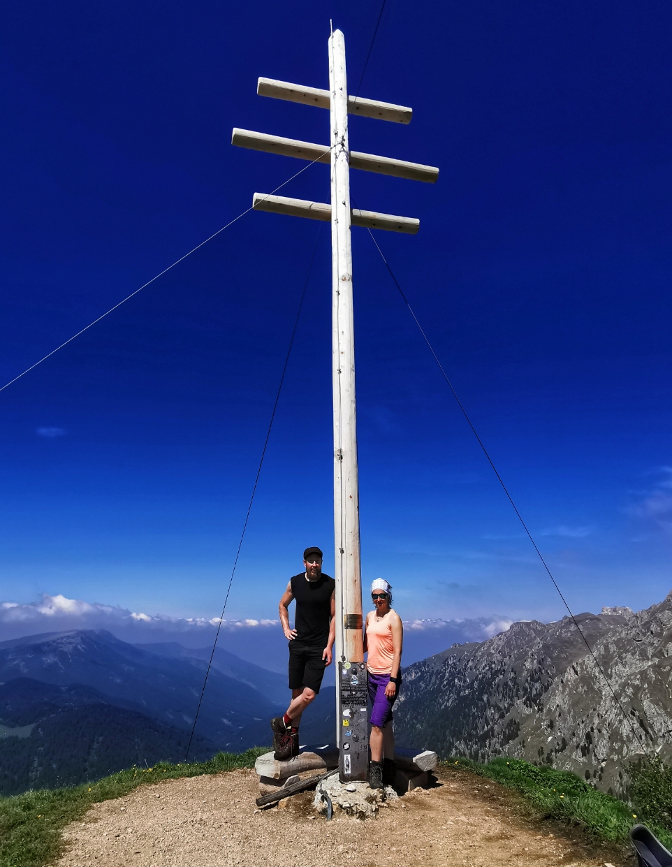 Am Gipfel des Zendleser Kofel auf 2.422m