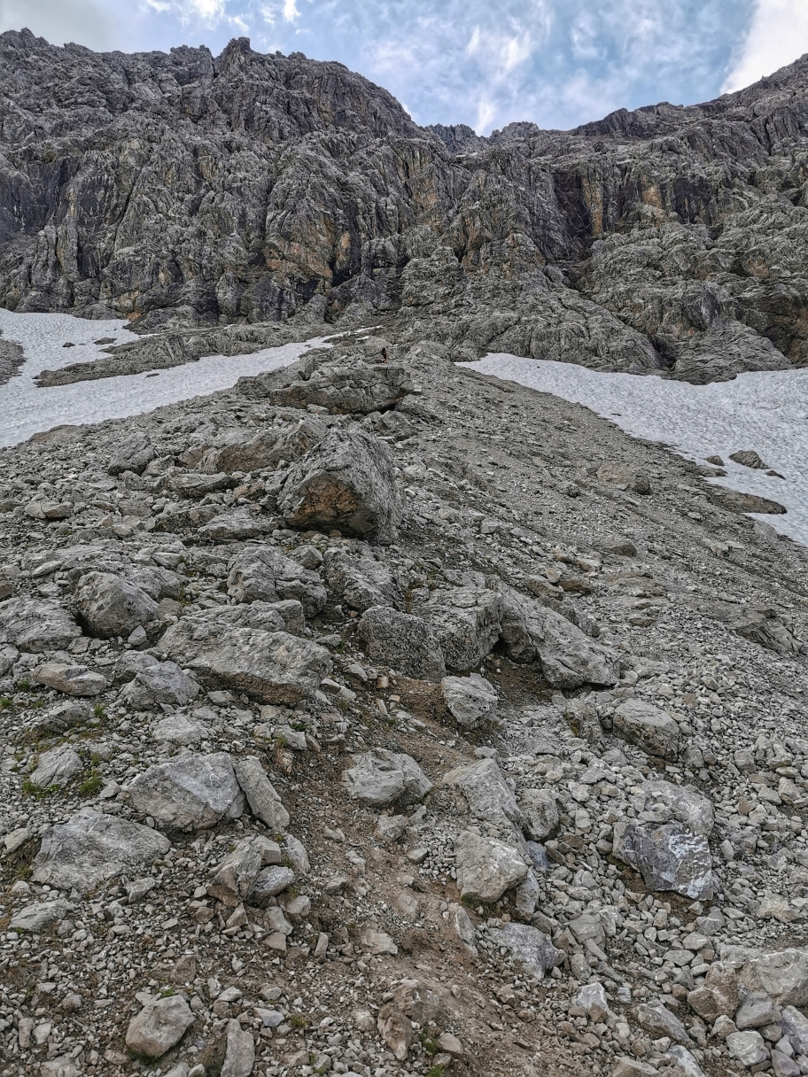 Unser Aufstiegsweg Richtung Hohes Licht