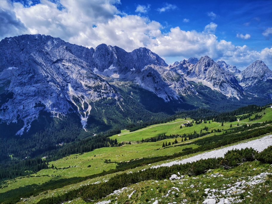 Toller Blick auf die Ehrwalder Alm