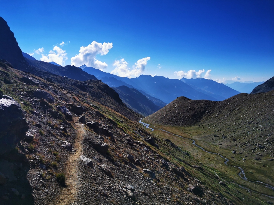 Der Weg wird flacher