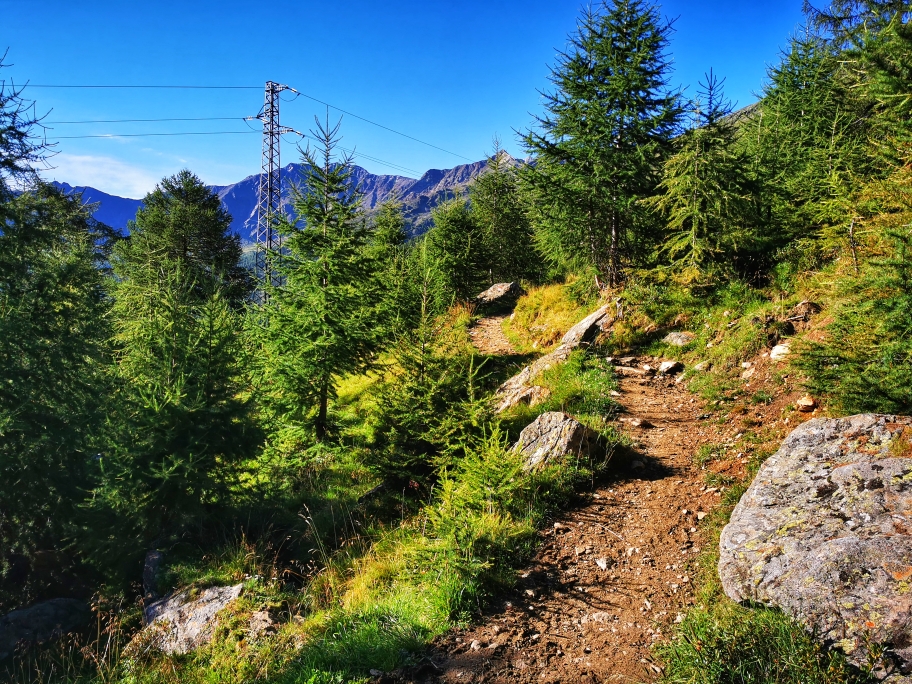 Der Weg von Kurzras nach Vernagt