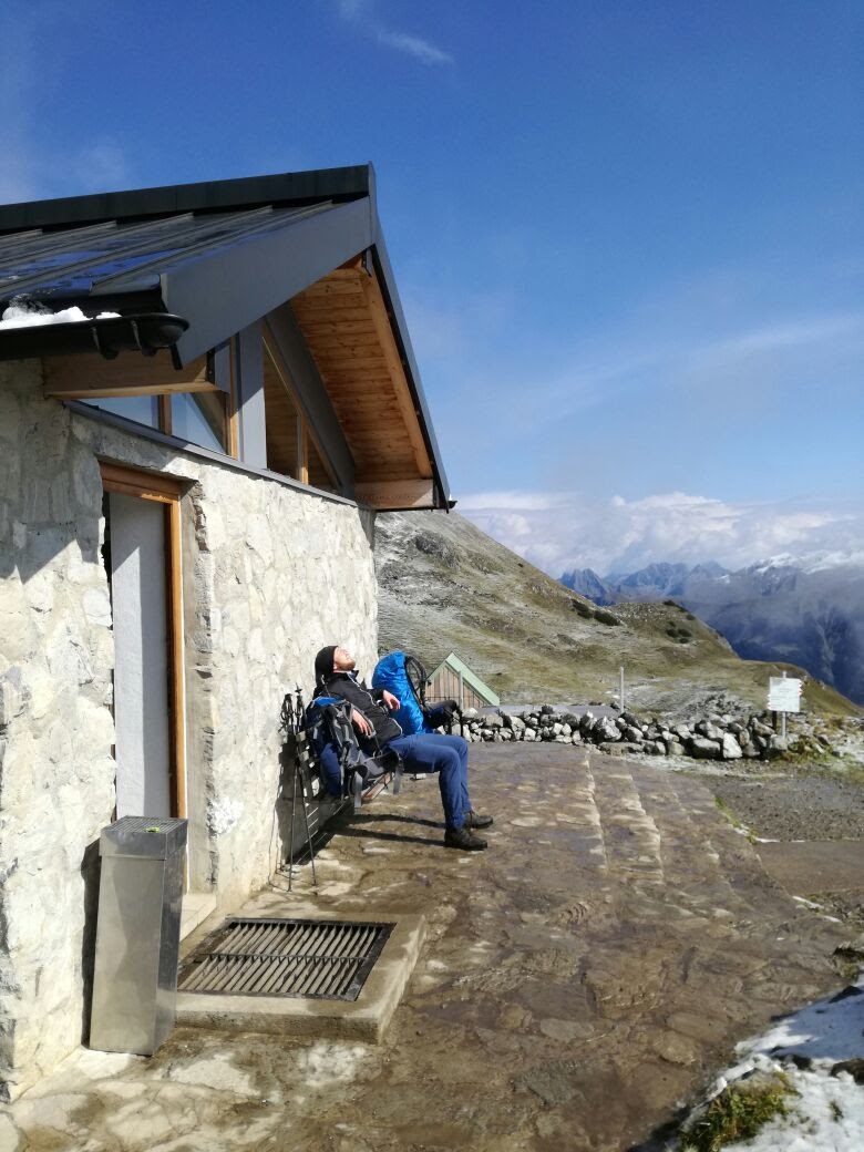 Rast an der Mindelheimer Hütte