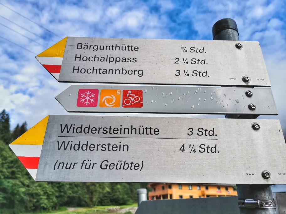 Unser Ziel für heute: Widderstein