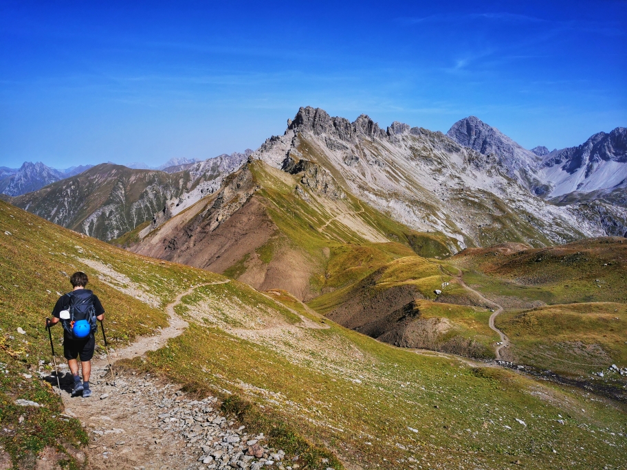 Abstieg zur Kemptner Hütte