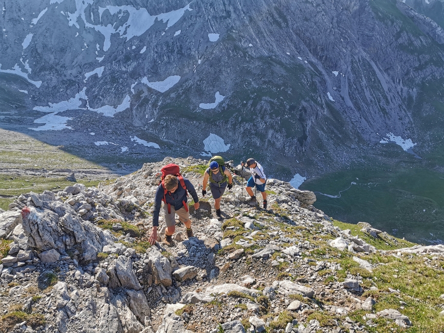 Auf dem Weg zum Rappenseekopf