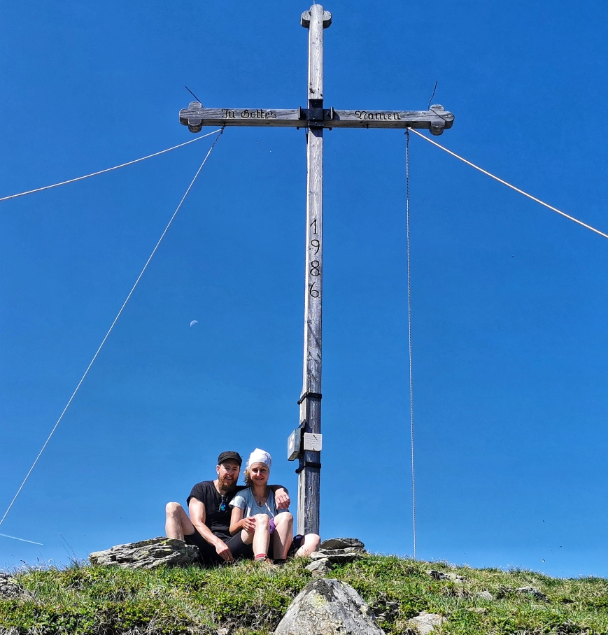 Am Gipfel des Zinseler auf 2.422m