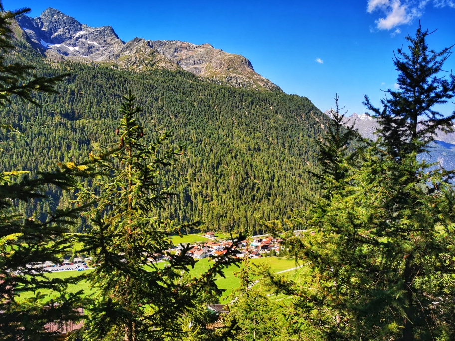 Blick auf Gries, bald ist das Tagesziel erreicht