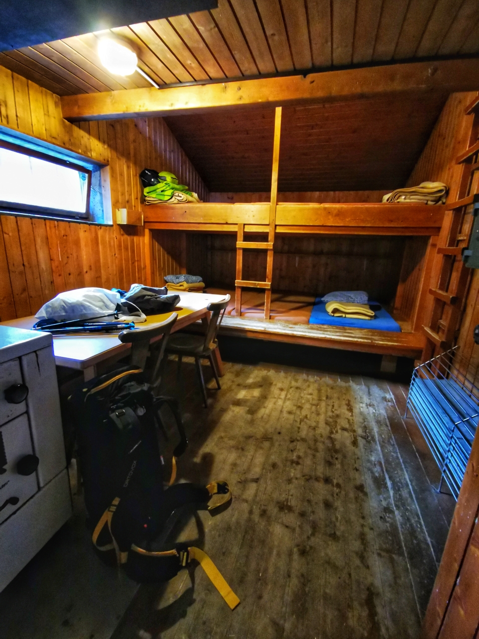 Der Winterraum der Winnebachseehütte ganz für mich alleine