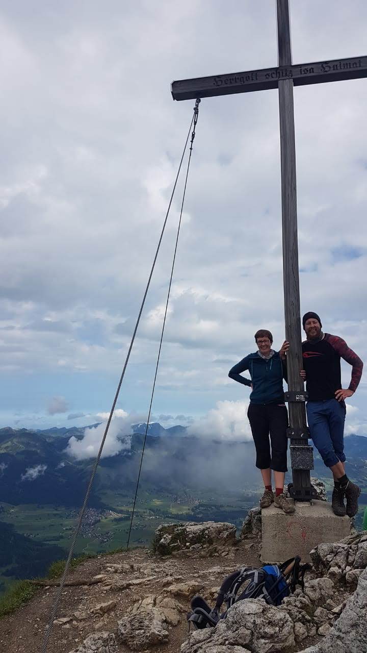 Am Gipfel des Rubihorns (1.957m)