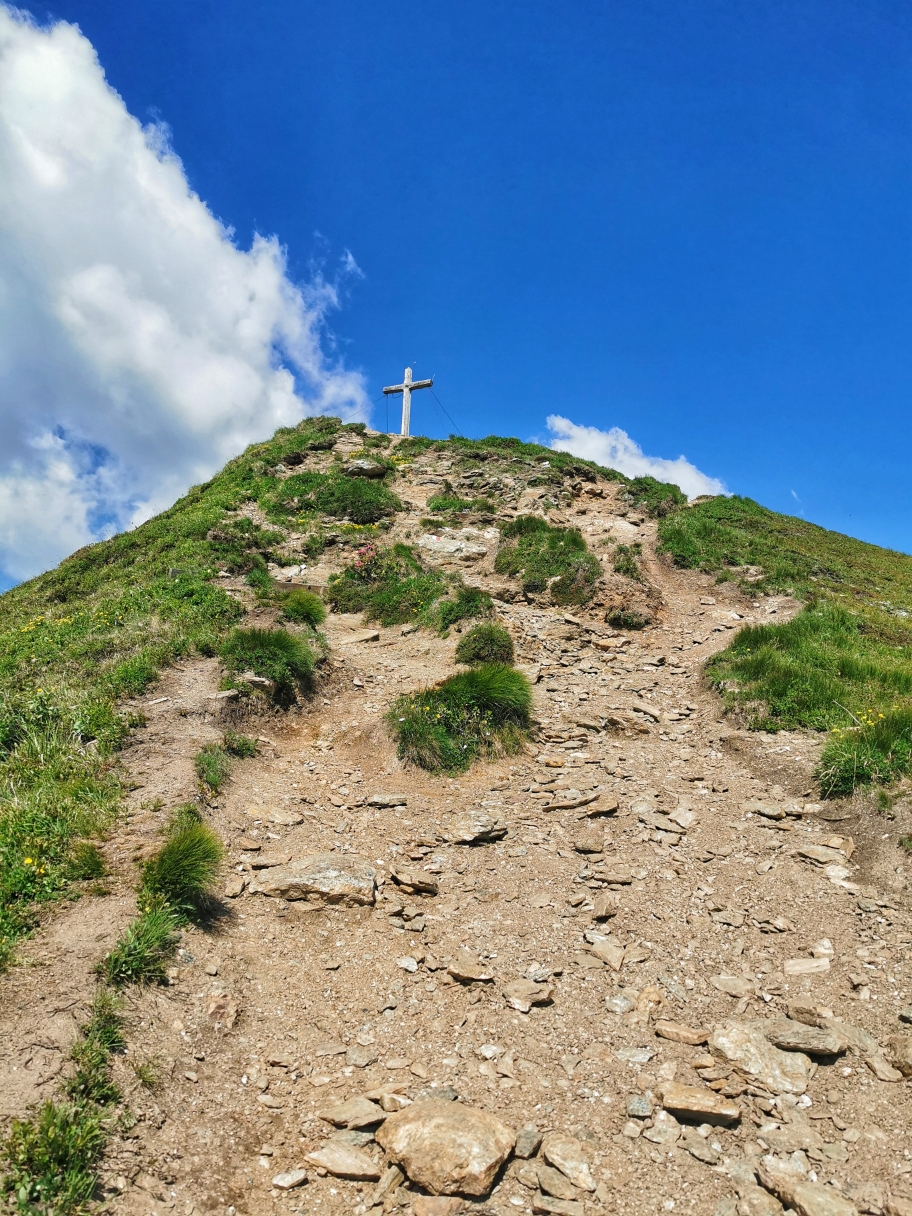 Gipfelaufbau am Rosskopf, jetzt ist der Gipfel gleich erreicht